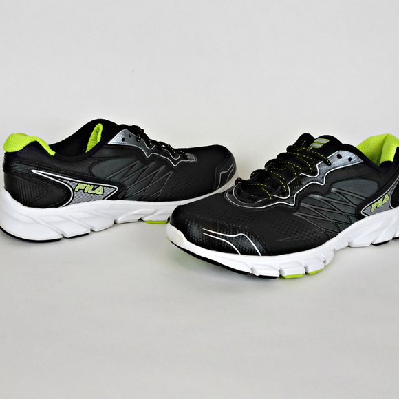 Fila Indus Mens Sneakers 12 CoolMax Black Shoes Fila Indus Mens Sneakers 12 CoolMax Black Shoes